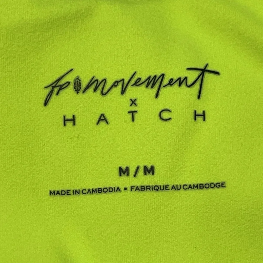 NWT $68 Free People X Hatch Maternity Square Neck Bra Size Medium Neon Yellow - Picture 10 of 15